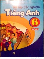 Bài tập trắc nghiệm tiếng anh 6  tập 1