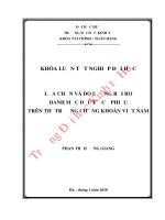 Lựa chọn và đo lường rủi ro danh mục đầu tư cổ phiếu trên thị trường chứng khoán việt nam  
