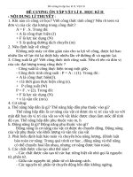 Đề cương ôn thi học kì 2 môn vật lý 8