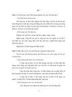 TÀI LIỆU THAM KHẢO   đề THI và đáp án CHI TIẾT môn văn hóa học