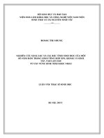 Nghiên cứu sàng lọc và các đặc tính sinh học của một số nấm đảm trong sinh tổng hợp EPS, kháng vi sinh vật, tạo laccase từ các vùng sinh thái khác nhau 