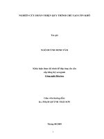 Researching to perfect a process of making solid alcohol