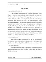 Giải pháp thúc đẩy hoạt động kinh doanh của chi nhánh Hà Nội thuộc Công ty TNHH Thương mại và đầu tư kỹ thuật Ánh Dương