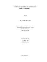 NGHIÊN CỨU QUY TRÌNH SẢN XUẤT ĐẠU BẮP CHIÊN CHÂN KHÔNG