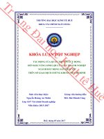 Tác động của quản trị vốn lưu động đến khả năng sinh lợi của các doanh nghiệp ngành bất động sản niêm yết trên sở giao dịch chứng khoán TP hồ chí minh  