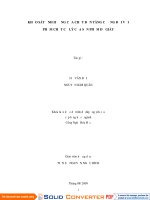 KHẢO SÁT ẢNH HƯỞNG CỦA CHẤT ĐỘN TĂNG CƯỜNG ĐỐI VỚI PHẨM CHẤT CƠ LÝ CỦA SẢN PHẨM ĐẾ GIÀY
