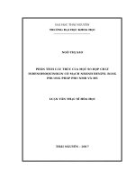 Phân tích cấu trúc của một số hợp chất indenoisoquinolin có mạch nhánh benzyl bằng phương pháp phổ NMR và MS 