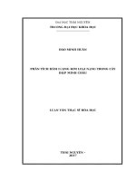 Phân tích hàm lượng kim loại nặng trong cây diệp minh châu 