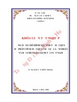 Ứng dụng mô hình vector tự hồi quy để phân tích mối quan hệ giữa lạm phát và bội chi ngân sách tại việt nam  