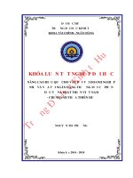 Nâng cao hiệu quả cho vay đối với doanh nghiệp nhỏ và vừa tại ngân hàng thương mại cổ phần đầu tư và phát triển việt nam   chi nhánh thừa thiên huế  