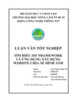 TÌM HIỂU JSF FRAMEWORK VÀ ỨNG DỤNG XÂY DỰNG WEBSITE CHIA SẺ HÌNH ẢNH