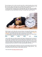 Chinh phục 10 kỹ năng quản lý thời gian hiệu quả