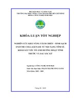 NGHIÊN CỨU KHẢ NĂNG TÁCH CHIẾT  TINH SẠCH ENZYME COLLAGENASE TỪ NỘI TẠNG TÔM SÚ. KHẢO SÁT YẾU TỐ ẢNH HƯỞNG HOẠT TÍNH TRƯỚC VÀ SAU SẮC KÝ