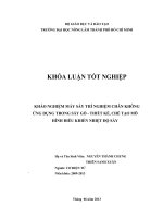 KHẢO NGHIỆM MÁY SẤY THÍ NGHIỆM CHÂN KHÔNG ỨNG DỤNG TRONG SẤY GỖ  THIẾT KẾ, CHẾ TẠO MÔ HÌNH ĐIỀU KHIỂN NHIỆT ĐỘ SẤY