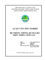 HỆ THỐNG THỐNG KÊ SỐ LIỆU TRÊN NHIỀU LĨNH VỰC