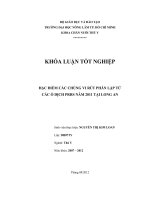 ĐẶC ĐIỂM CÁC CHỦNG VI RÚT PHÂN LẬP TỪ CÁC Ổ DỊCH PRRS NĂM 2011 TẠI LONG AN