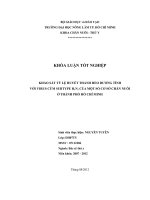 KHẢO SÁT TỶ LỆ HUYẾT THANH HEO DƯƠNG TÍNH VỚI VIRUS CÚM SUBTYPE H1N1 CỦA MỘT SỐ CƠ SỞ CHĂN NUÔI Ở THÀNH PHỐ HỒ CHÍ MINH