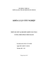 THIẾT KẾ CHẾ TẠO BỘ ĐIỀU KHIỂN MÁY PHAY TƯƠNG THÍCH PHẦN MỀM MACH3