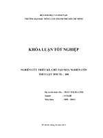 NGHIÊN CỨU THIẾT KẾ, CHẾ TẠO MÁY NGHIỀN CÔN THỦY LỰC MNCTL – 100