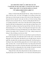 TIỂU LUẬN - QUAN ĐIỂM PHÁT TRIỂN CỦA TRIẾT HỌC MÁC XÍT, Ý NGHĨA ĐỐI VỚI VIỆC PHÁT HIỆN VÀ GIẢI QUYẾT MÂU THUẪN TRONG NHẬN THỨC VỀ CON ĐƯỜNG, ĐỘNG LỰC ĐI LÊN CNXH Ở NƯỚC TA HIỆN NAY