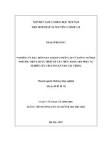 Nghiên cứu đặc điểm gen ZmbZIP72 phân lập từ giống ngô địa phương việt nam và thiết kế cấu trúc mang gen phục vụ nghiên cứu chuyển gen vào cây trồng 
