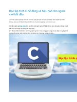 Hoc lap trinh c de dang va hieu qua cho nguoi moi bat dau