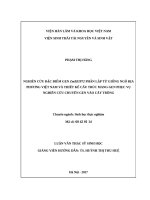 Nghiên cứu đặc điểm gen ZmbZIP72 phân lập từ giống ngô địa phương việt nam và thiết kế cấu trúc mang gen phục vụ nghiên cứu chuyển gen vào cây trồng