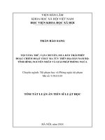 Tội tàng trữ, vận chuyển, mua bán trái phép hoặc chiếm đoạt chất ma túy trên địa bàn nam bộ tình hình, nguyên nhân và giải pháp phòng ngừa TT 