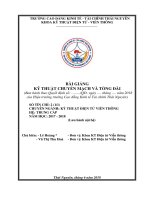 Bài giảng Lý thuyết và thực hành Kỹ thuật chuyển mạch và tổng đài