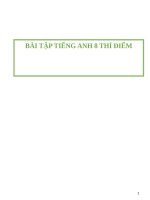 bài tập anh 8 yheo chương trình mới bản word