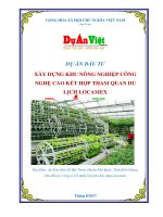 Xây dựng Khu Nông Nghiệp Công Nghệ Cao Kết Hợp Du Lịch Locamex tỉnh Kiên Giang  www.duanviet.com.vn  0918755356