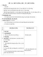 Giáo án Toán 5 chương 1 bài 11: Đêcamét vuông. Héctômét vuông