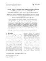 Cytotoxic activity of flavonoids from the flowers of Chrysanthemum morifolium on human colon cancer Colon205