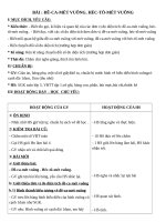 Giáo án Toán 5 chương 1 bài 11: Đêcamét vuông. Héctômét vuông