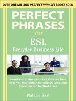 Perfect phrases for  ESL everyday business life