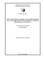 Phân tích tĩnh, ổn định và dao động riêng của tấm chữ nhật FGM sử dụng lý thuyết biến dạng cắt tám ẩn TT