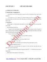 Tài liệu lý thuyết và bài tập chương 3 liên kết hóa học
