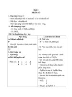 Giáo án Toán 4 chương 4 bài 1: Phân số