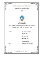 XÂY DỰNG CHIẾN LƯỢC CHO DOANH NGHIỆP VIETTRAVEL GIAI ĐOẠN 2015  2020