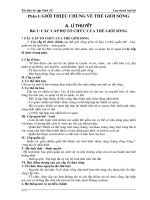 Lý thuyết và bài tập trắc nghiệm Sinh học 10 học kì I