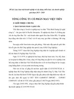 Lựa chọn một doanh nghiệp và xây dựng chiến lược của doanh nghiệp giai đoạn 2015  2020