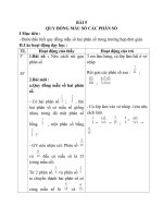 Giáo án Toán 4 chương 4 bài 1: Quy đồng mẫu số các phân số