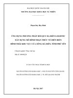 ỨNG DỤNG PHƯƠNG PHÁP HỒI QUY ĐA BIẾN LOGISTIC XÂY DỰNG MÔ HÌNH NHẬN THỨC VỀ DIỄN BIẾN HÌNH THÁI KHU VỰC CỬA SÔNG ĐÀ DIỄN, TỈNH PHÚ YÊN