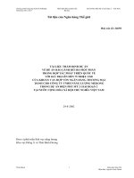 TÀI LIỆU THẨM ĐỊNH DỰ ÁN VỀ ĐỀ ÁN BẢO LÃNH RỦI RO MỘT PHẦN TRONG HỢP TÁC PHÁT TRIỂN QUỐC TẾ VỚI GIÁ TRỊ LÊN ĐẾN 75 TRIỆU USD  CỦA KHOẢN VAY HỢP VỐN NGÂN HÀNG THƯƠNG MẠI DÀNH CHO CÔNG TY TNHH NĂNG LƯỢNG MEKONG TRONG DỰ ÁN ĐIỆN PHÚ MỸ 2 GIAI ĐOẠN 2 TẠI NƯỚC