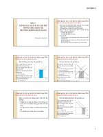 BÀI 3:  ĐÁNH GIÁ LỢI ÍCH VÀ CHI PHÍ TRONG ĐIỀU KIỆN THỊ TRƯỜNG KHÔNG BI NG KHÔNG BIẾN DẠNG