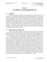 Chương 1  VAI TRÒ CỦA THẨM ĐỊNH DỰ ÁN