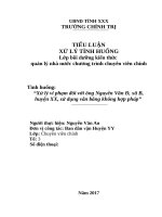 Tiểu luận quản lý nhà nước chương trình chuyên viên chính