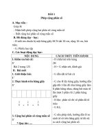 Giáo án Toán 4 chương 4 bài 2: Phép cộng phân số