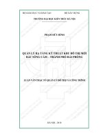 Quản lý hạ tầng kỹ thuật khu đô thị mới bắc sông cấm   thành phố hải phòng (tt) 