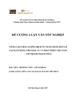 Đề cương luận văn tốt nghiệp trường FPT